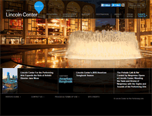 Tablet Screenshot of about.lincolncenter.org