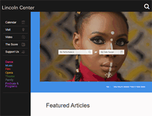 Tablet Screenshot of lincolncenter.org